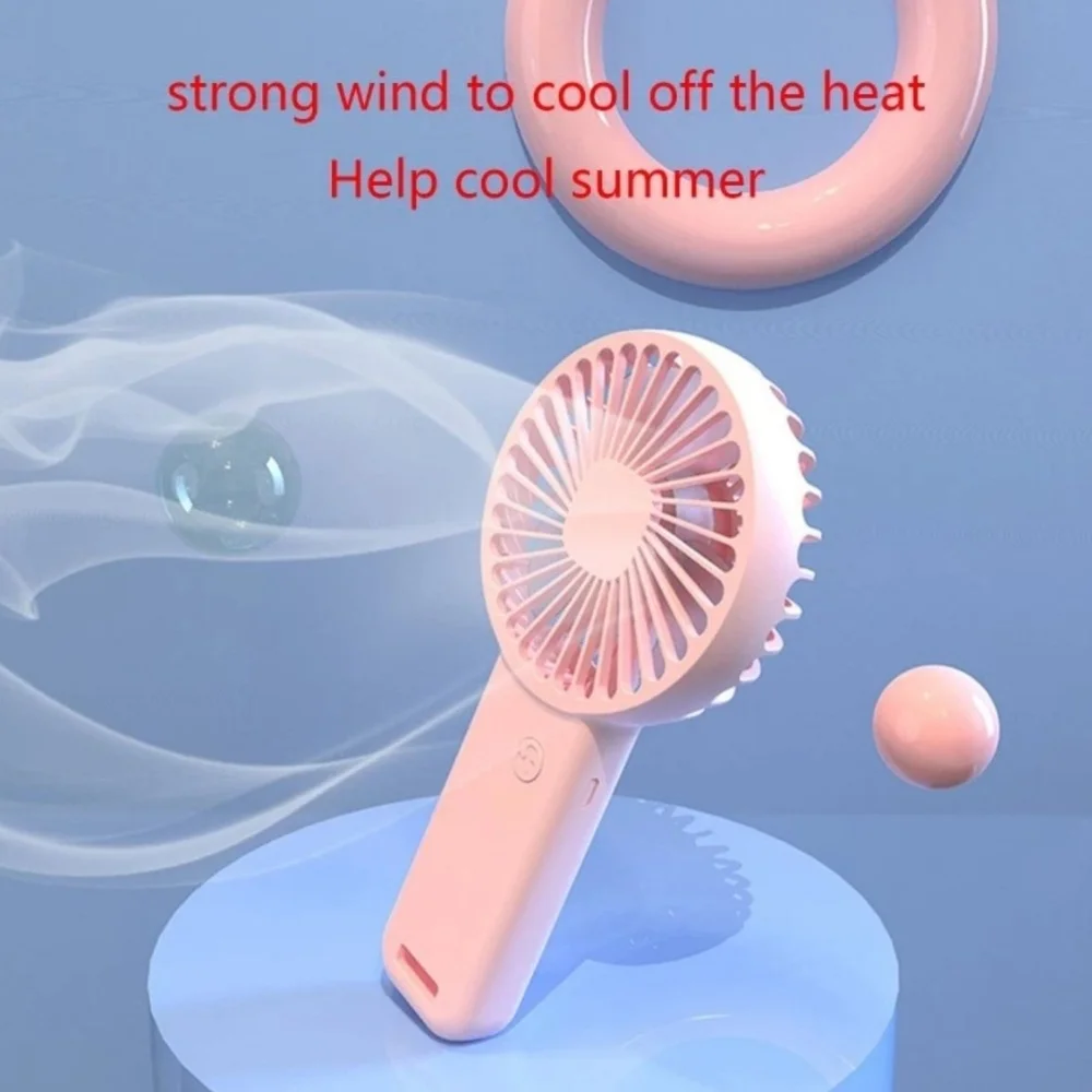 Portable Pink Handheld Fan